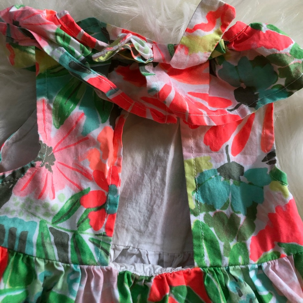Cat & Jack neon floral dress 6-9 months - Picture 6 of 6
